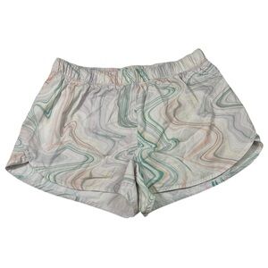 Old Navy Active Pastel Swirl Print Lined Athletic Moisture Wicking Shorts Medium